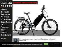 Tablet Screenshot of cobox-ebikes.com